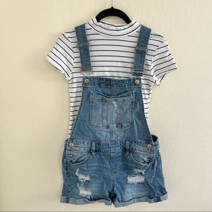 Denim Overalls Distressed - Size 5